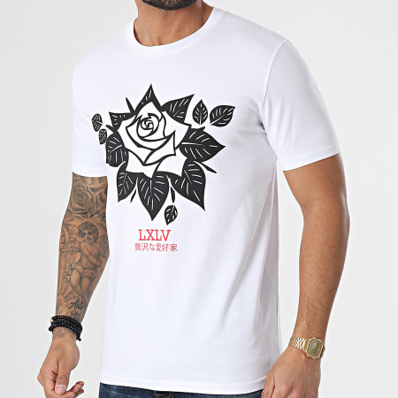 Luxury Lovers - Camiseta Rosas BO Blanco