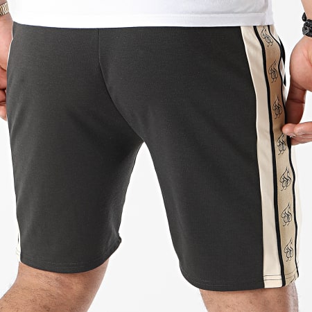 Classic Series - Short Jogging A Bandes Premium Tape Pleated 17847 Gris Anthracite