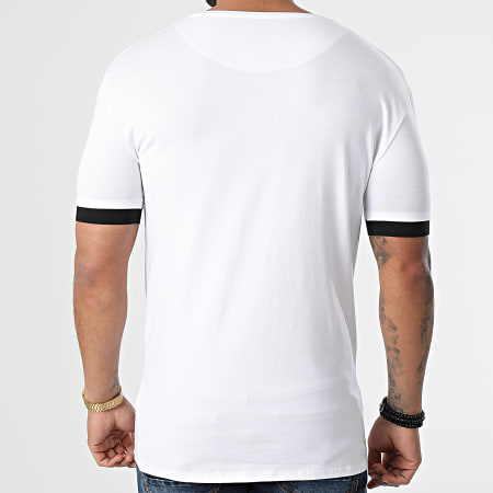 SikSilk - Tee Shirt Inset Elastic Cuff Gym Blanc