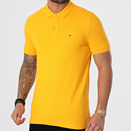 Tommy Jeans - Polo Manches Courtes Classics Solid Stretch 9439 Jaune
