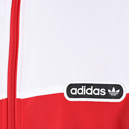 Adidas Originals - Veste De Sport A Bandes Split Firebird GN3852 Rouge Blanc Noir