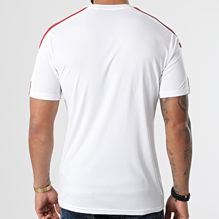 Adidas Sportswear - Maglietta Squad 21 Sport con strisce GN5725 Bianco