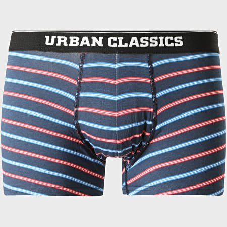 Urban Classics - Lot De 3 Boxers TB3979 Blanc Bleu