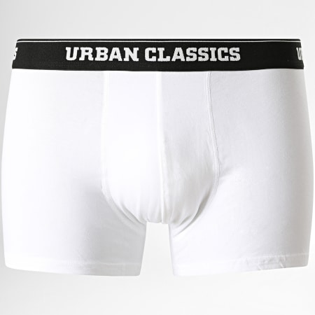 Urban Classics - Lot De 3 Boxers TB3979 Blanc Bleu