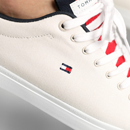 Tommy Hilfiger - Baskets Essential Chambray Vulcanized 3472 Ivory