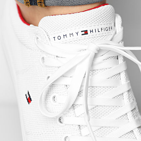 Tommy Hilfiger - Baskets Essential Knit Vulcanized 3474 White