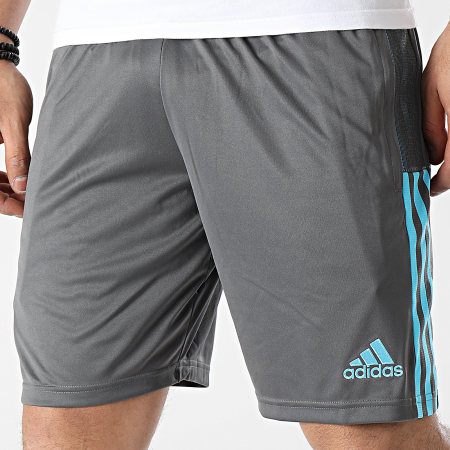 Adidas Sportswear - Short De Sport A Bandes Real Madrid GL0049 Gris