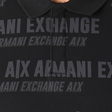 Armani Exchange - Polo de manga corta 3KZFAE-ZJ7YZ Negro