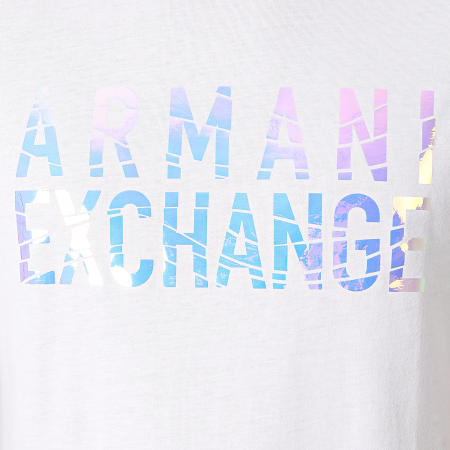Armani Exchange - Tee Shirt 3KZTGF-ZJBVZ Blanc Iridescent