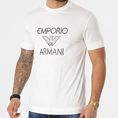 Emporio Armani - Tee Shirt 3K1TAF-1JUVZ Blanc