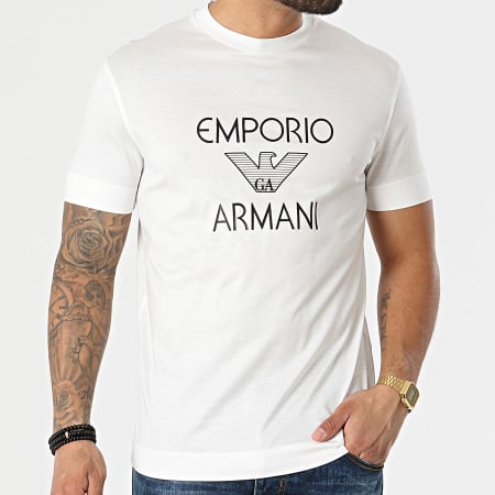 Emporio Armani - Tee Shirt 3K1TAF-1JUVZ Blanc