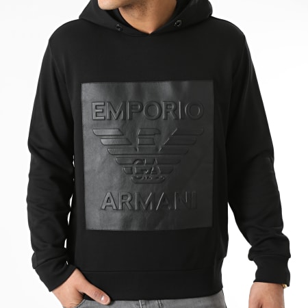 Emporio Armani - Sudadera con capucha 3K1MF3-1JTNZ Negro
