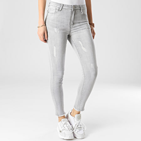 Girls Outfit - Jean Skinny Femme B877 Gris