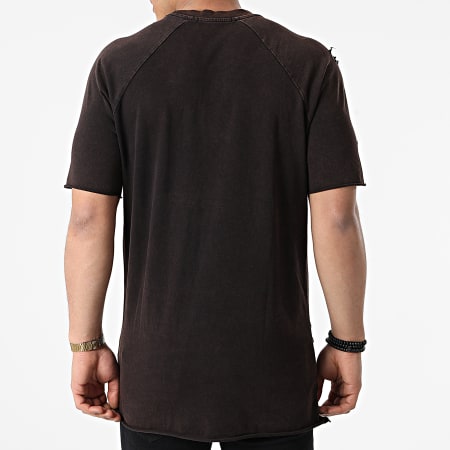 Ikao - Tee Shirt Poches Oversize LL403 Marron