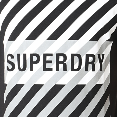 Superdry - Tee Shirt Réfléchissant Training Coresport Graphic MS310184A Noir