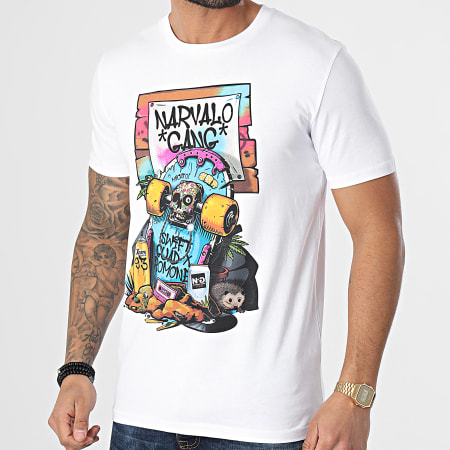 Swift Guad - Camiseta Skate Narvalo Blanco