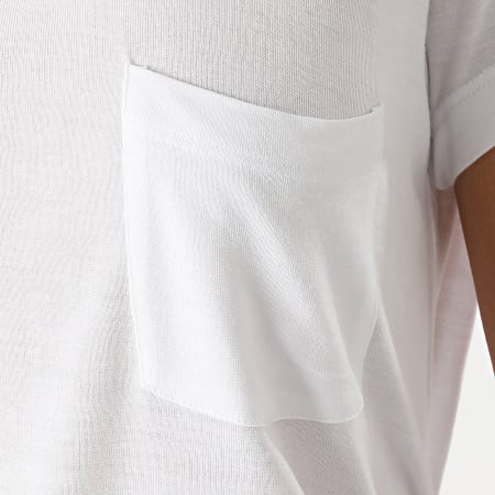 Tiffosi - Tee Shirt Poche Femme Arum Blanc