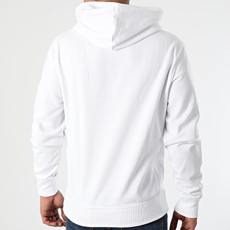 Tommy Jeans - Sweat Capuche Straight Logo 0190 Blanc