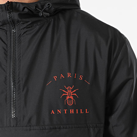 Anthill - Coupe-Vent Logo Noir Rouge