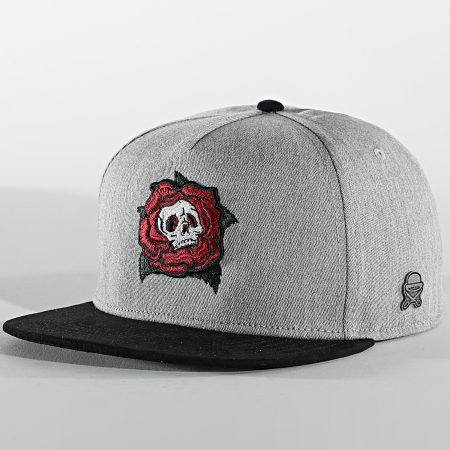 Cayler And Sons - Casquette Snapback Death Rose CS1083 Gris Chiné