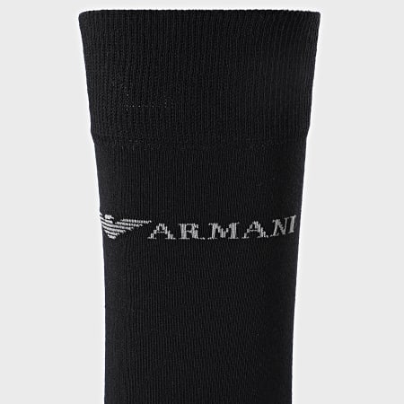 Emporio Armani - Pack De 2 Pares De Calcetines 302302 Negro