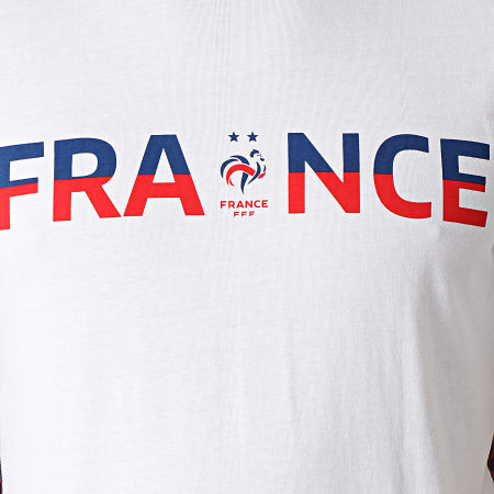 FFF - Tee Shirt A Bandes France F20081 Blanc