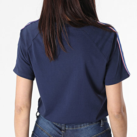 FFF Tee Shirt A Bandes Femme F19081C Bleu Marine LaBoutiqueOfficielle