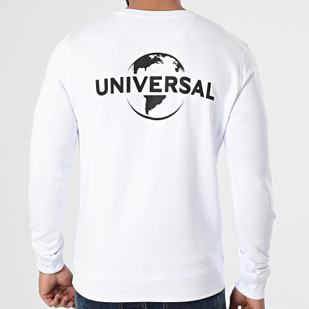 Universal Studio - Sweat Crewneck Universal Logo Mono Back Blanc