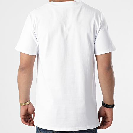 John H - Camiseta Oversize XW923 Blanco Reflectante