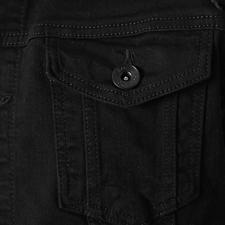 LBO - 1516 Giacca jeans con cappuccio in denim nero Grigio antracite