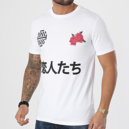 Luxury Lovers - Tee Shirt Roses Japan Back Noir