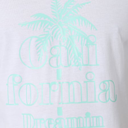 Luxury Lovers - Tee Shirt California Dreamin Blanc Vert