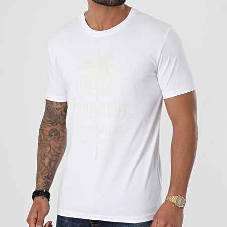 Luxury Lovers - Tee Shirt California Dreamin Blanc Beige