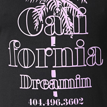 Luxury Lovers - Tee Shirt California Dreamin Noir Violet