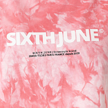 Sixth June - Tee Shirt Crop Femme W32815KTO Rose