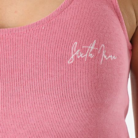 Sixth June - Camiseta corta sin mangas para mujer W32833KTO Rosa