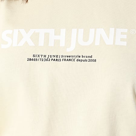 Sixth June - Tee Shirt Crop Femme W4120KTO Jaune