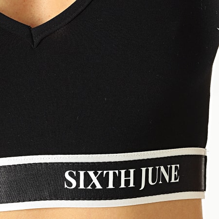 Sixth June - Haut Femme Col V W37762KTO Noir