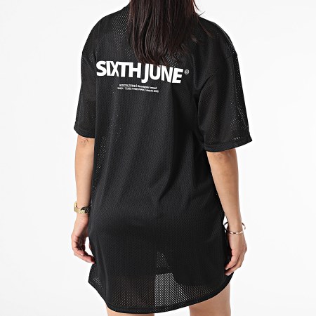 Sixth June - Robe Tee Shirt Femme W4293VDR Noir