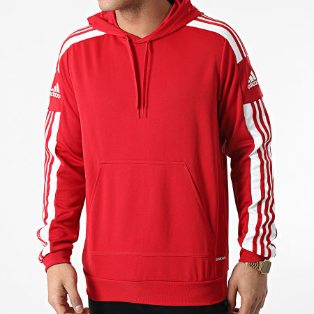 Adidas Sportswear - Sweat Capuche A Bandes SQ21 GP6435 Rouge