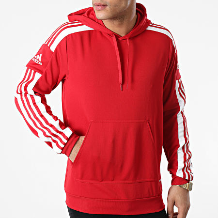 Adidas Sportswear - Sweat Capuche A Bandes SQ21 GP6435 Rouge