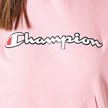 Champion - Sweat Capuche Femme 112638 Rose