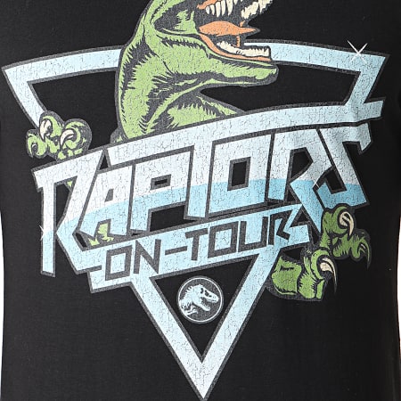 Jurassic Park - Tee Shirt Jurassic Park Raptors On Tour Noir
