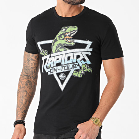 Jurassic Park - Tee Shirt Jurassic Park Raptors On Tour Noir