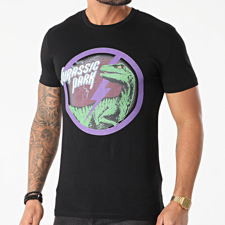 Jurassic Park - Tee Shirt Jurassic Park Raptor Noir