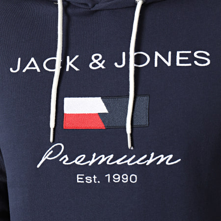 Jack And Jones - Sweat Capuche Show Bleu Marine