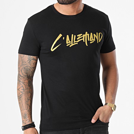 L'Allemand - Camiseta de error tipográfico de oro negro