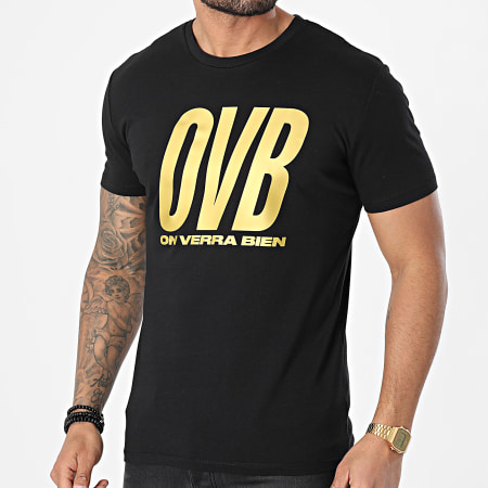 L'Allemand - Camiseta OVB Negro Oro