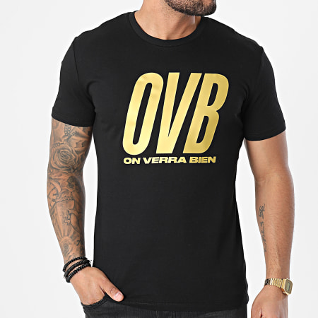 L'Allemand - Camiseta OVB Negro Oro