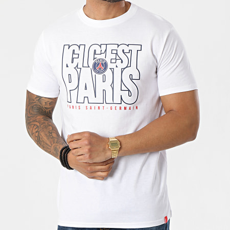 PSG - Tee Shirt Ici C'est Paris P13965C Blanc